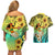 Honolulu Hawaii Couples Matching Off Shoulder Short Dress and Hawaiian Shirt Ilima Plumeria with Hula Girl LT7 - Polynesian Pride