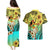 Honolulu Hawaii Couples Matching Puletasi and Hawaiian Shirt Ilima Plumeria with Hula Girl LT7 - Polynesian Pride
