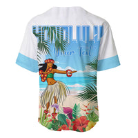 Personalised Hawaii Hula Girl Baseball Jersey Honolulu Festival LT7 - Polynesian Pride