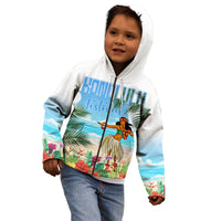 Personalised Hawaii Hula Girl Kid Hoodie Honolulu Festival LT7 - Polynesian Pride