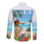 Personalised Hawaii Hula Girl Long Sleeve Button Shirt Honolulu Festival LT7 - Polynesian Pride