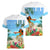 Personalised Hawaii Hula Girl Women V Neck T Shirt Honolulu Festival LT7 - Polynesian Pride