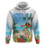 Personalised Hawaii Hula Girl Zip Hoodie Honolulu Festival LT7 Pullover Hoodie Art - Polynesian Pride