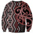 Maori Taniko Patterns Sweatshirt Brown Patiki Motifs Mix Whakairo Ngaru
