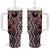 Maori Taniko Patterns Tumbler With Handle Brown Patiki Motifs Mix Whakairo Ngaru