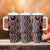 Maori Taniko Patterns Tumbler With Handle Brown Patiki Motifs Mix Whakairo Ngaru