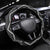 Maori Taniko Patterns Steering Wheel Cover Black Patiki Motifs Mix Whakairo Ngaru