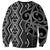 Maori Taniko Patterns Sweatshirt Black Patiki Motifs Mix Whakairo Ngaru