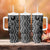 Maori Taniko Patterns Tumbler With Handle Black Patiki Motifs Mix Whakairo Ngaru