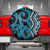 Maori Taniko Patterns Spare Tire Cover Azure Patiki Motifs Mix Whakairo Ngaru