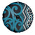 Maori Taniko Patterns Spare Tire Cover Azure Patiki Motifs Mix Whakairo Ngaru