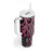 Maori Taniko Patterns Tumbler With Handle Pink Patiki Motifs Mix Whakairo Ngaru