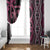 Maori Taniko Patterns Window Curtain Pink Patiki Motifs Mix Whakairo Ngaru