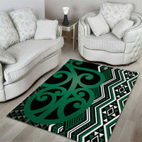 Maori Taniko Patterns Area Rug Pounamu Patiki Motifs Mix Whakairo Ngaru