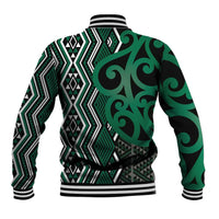 Maori Taniko Patterns Baseball Jacket Pounamu Patiki Motifs Mix Whakairo Ngaru