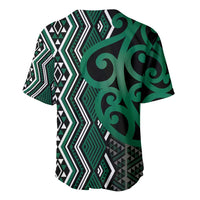 Maori Taniko Patterns Baseball Jersey Pounamu Patiki Motifs Mix Whakairo Ngaru
