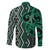 Maori Taniko Patterns Family Matching Off The Shoulder Long Sleeve Dress and Hawaiian Shirt Pounamu Patiki Motifs Mix Whakairo Ngaru