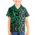 Maori Taniko Patterns Family Matching Off The Shoulder Long Sleeve Dress and Hawaiian Shirt Pounamu Patiki Motifs Mix Whakairo Ngaru