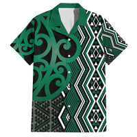 Maori Taniko Patterns Family Matching Puletasi and Hawaiian Shirt Pounamu Patiki Motifs Mix Whakairo Ngaru