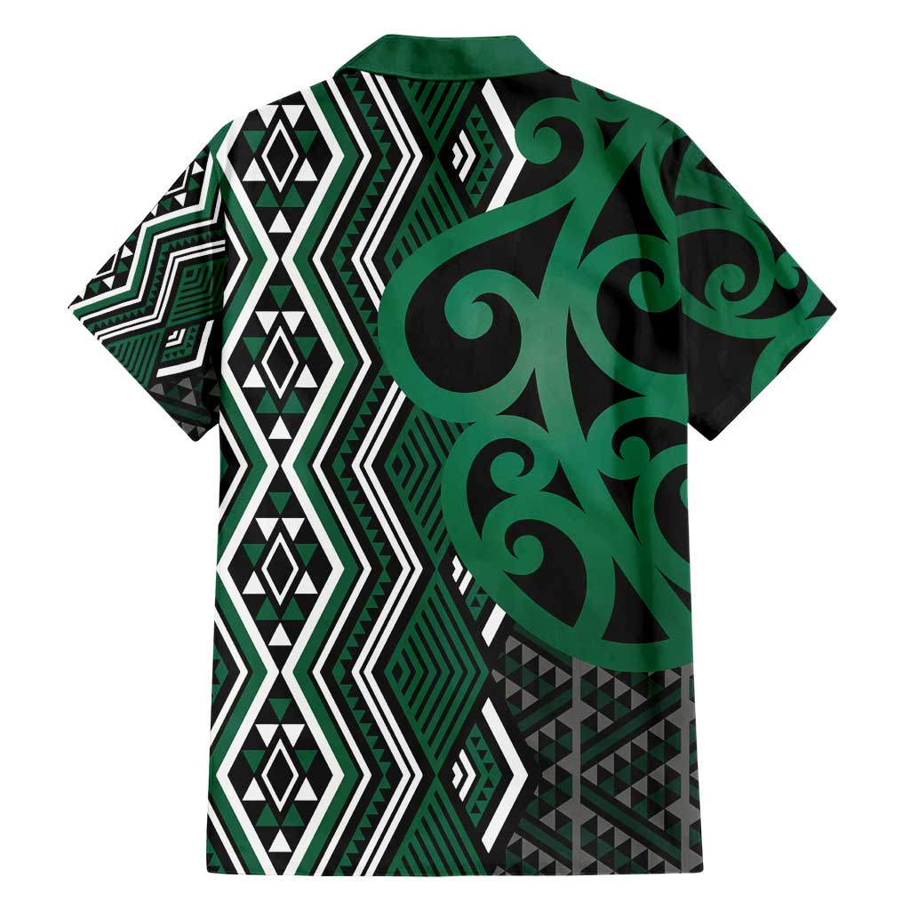 Maori Taniko Patterns Hawaiian Shirt Pounamu Patiki Motifs Mix Whakairo Ngaru