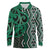 Maori Taniko Patterns Long Sleeve Polo Shirt Pounamu Patiki Motifs Mix Whakairo Ngaru