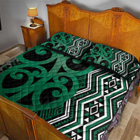 Maori Taniko Patterns Quilt Bed Set Pounamu Patiki Motifs Mix Whakairo Ngaru