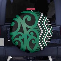 Maori Taniko Patterns Spare Tire Cover Pounamu Patiki Motifs Mix Whakairo Ngaru