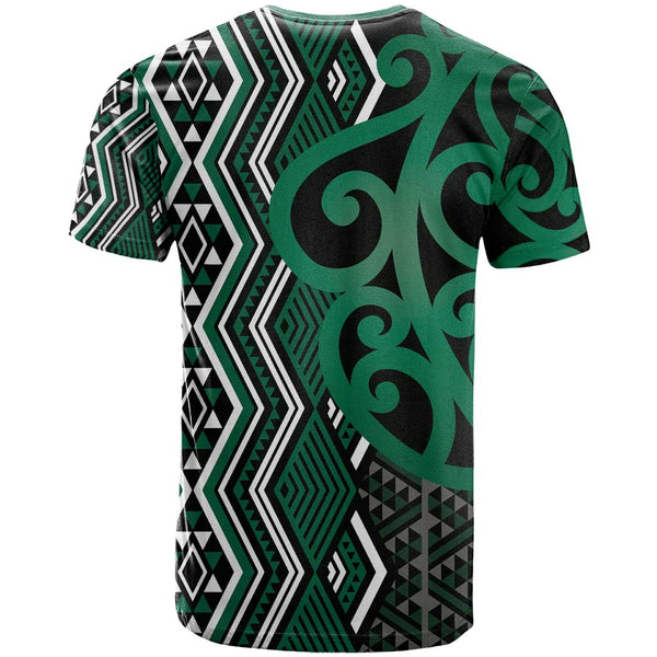 Maori Taniko Patterns T Shirt Pounamu Patiki Motifs Mix Whakairo Ngaru LT7