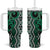 Maori Taniko Patterns Tumbler With Handle Pounamu Patiki Motifs Mix Whakairo Ngaru