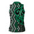 Maori Taniko Patterns Women Sleeveless Polo Shirt Pounamu Patiki Motifs Mix Whakairo Ngaru