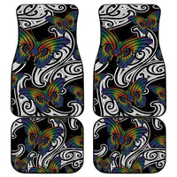 Aotearoa Takatapui Pride Car Mats Rainbow Butterfly - Free To Love