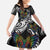 Aotearoa Takatapui Pride Family Matching Short Sleeve Bodycon Dress and Hawaiian Shirt Rainbow Butterfly - Free To Love