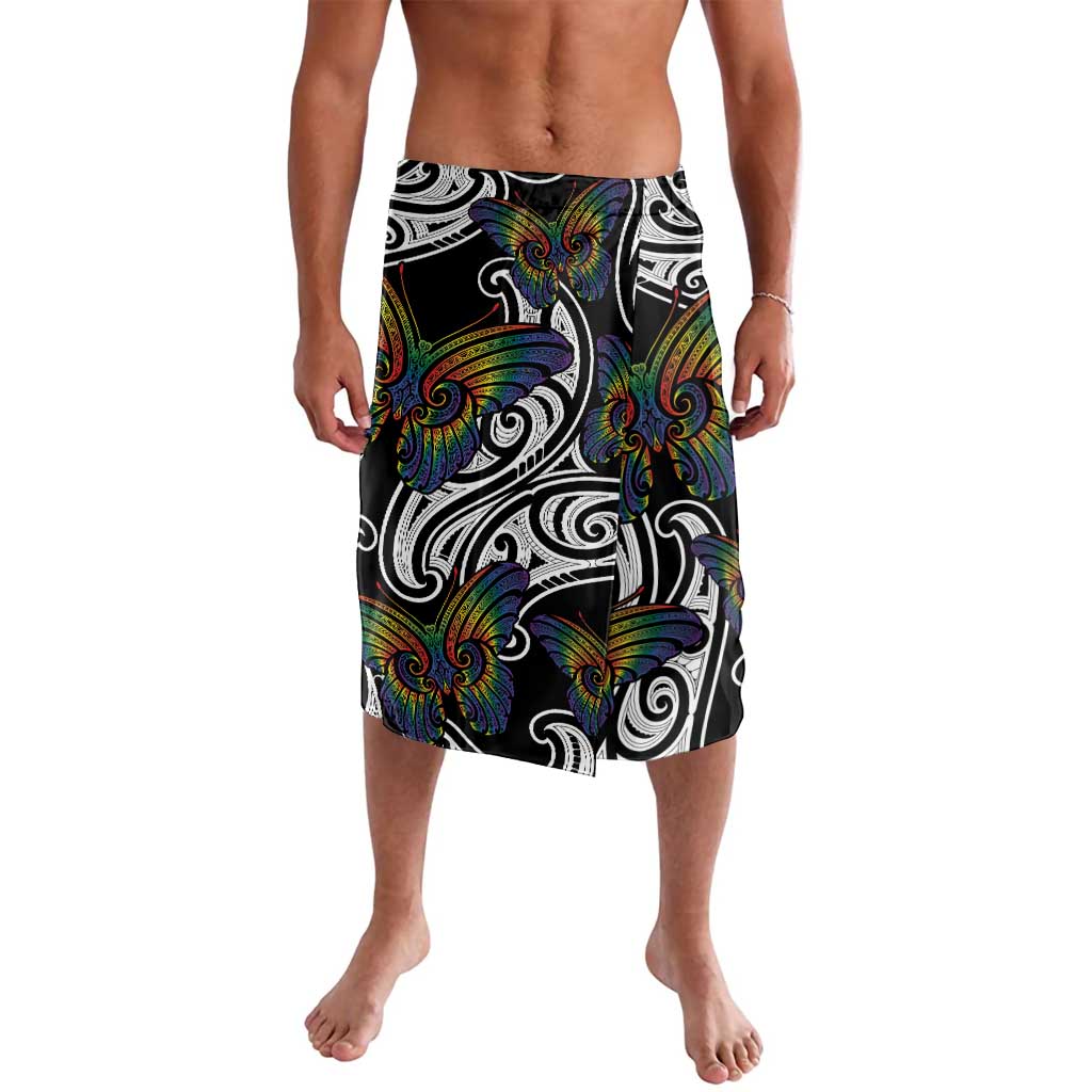 Aotearoa Takatapui Pride Lavalava Rainbow Butterfly - Free To Love