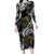 Aotearoa Takatapui Pride Long Sleeve Bodycon Dress Rainbow Butterfly - Free To Love
