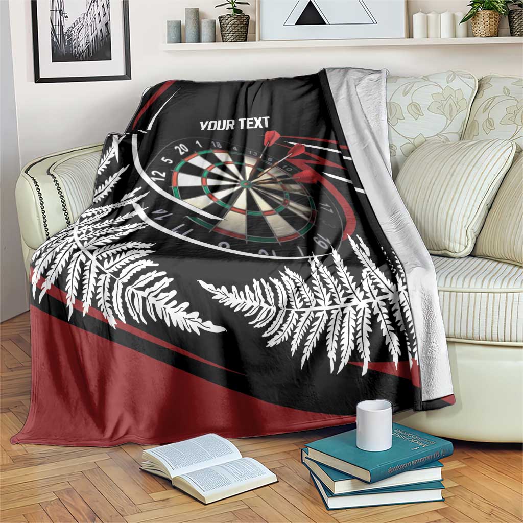 New Zealand Darts Personalised Blanket Silver Fern Dynamic