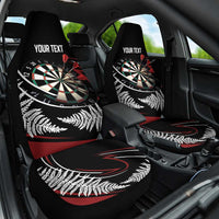 New Zealand Darts Personalised Car Seat Cover Silver Fern Dynamic LT7 One Size Red - Polynesian Pride