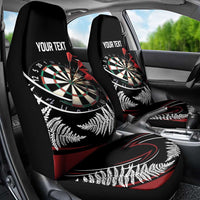 New Zealand Darts Personalised Car Seat Cover Silver Fern Dynamic LT7 - Polynesian Pride