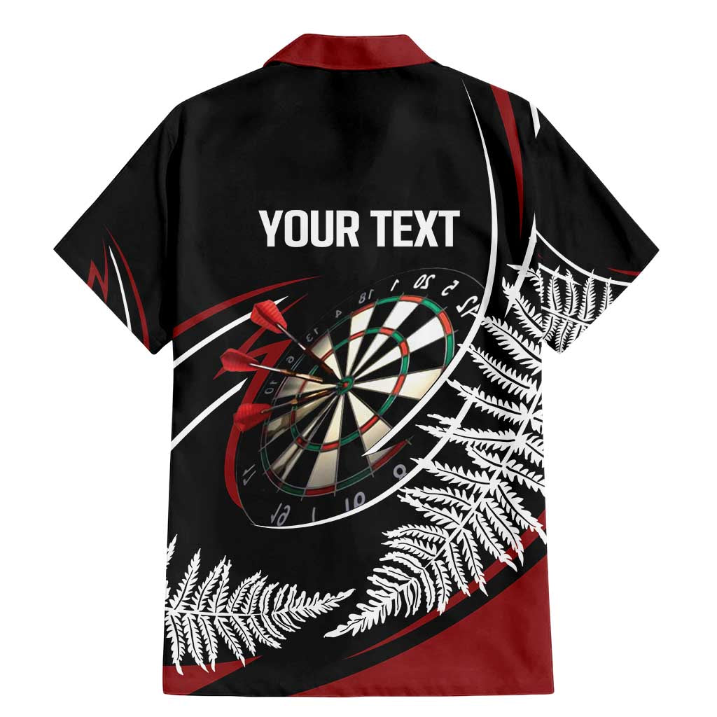 New Zealand Darts Personalised Family Matching Mermaid Dress and Hawaiian Shirt Silver Fern Dynamic