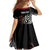 New Zealand Darts Personalised Family Matching Short Sleeve Bodycon Dress and Hawaiian Shirt Silver Fern Dynamic