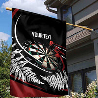 New Zealand Darts Personalised Garden Flag Silver Fern Dynamic