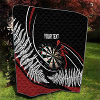 New Zealand Darts Personalised Quilt Silver Fern Dynamic