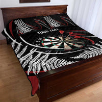 New Zealand Darts Personalised Quilt Bed Set Silver Fern Dynamic