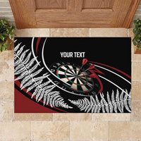 New Zealand Darts Personalised Rubber Doormat Silver Fern Dynamic