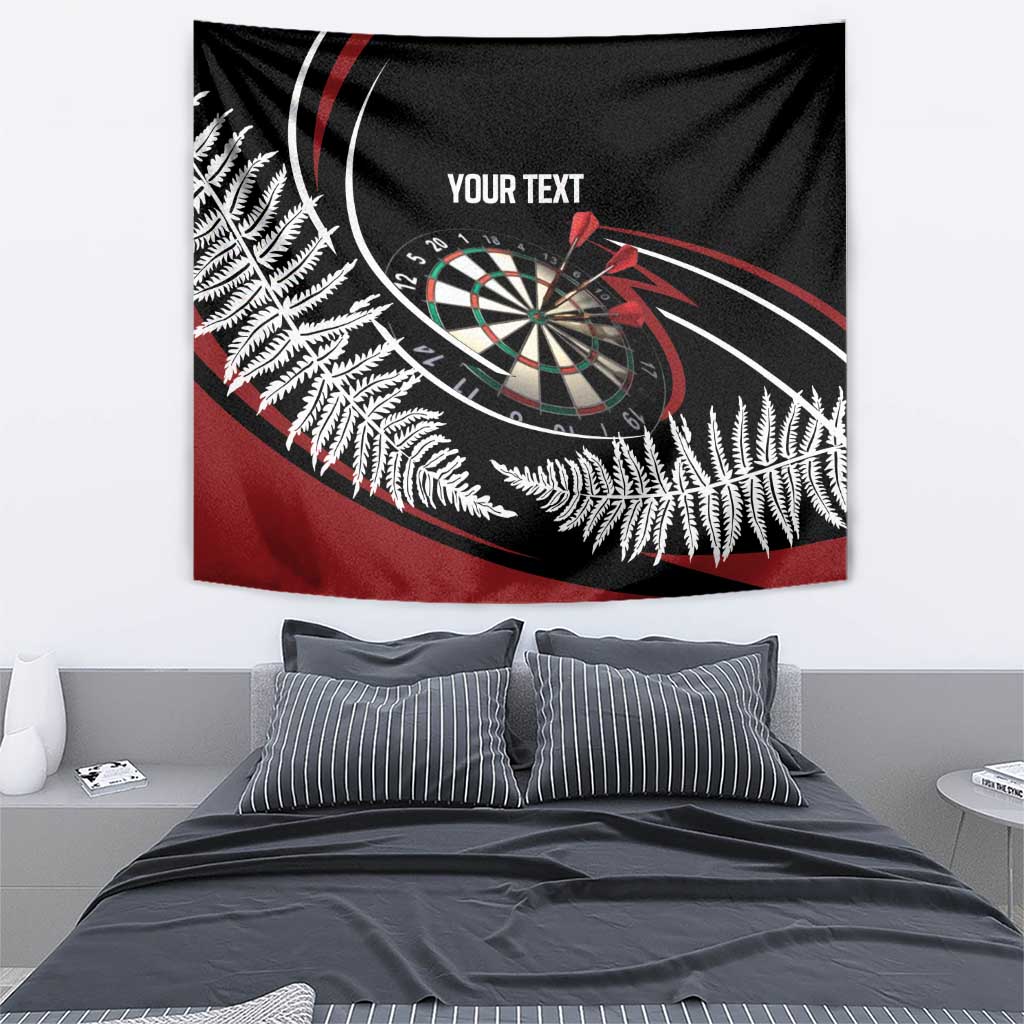 New Zealand Darts Personalised Tapestry Silver Fern Dynamic LT7 - Polynesian Pride