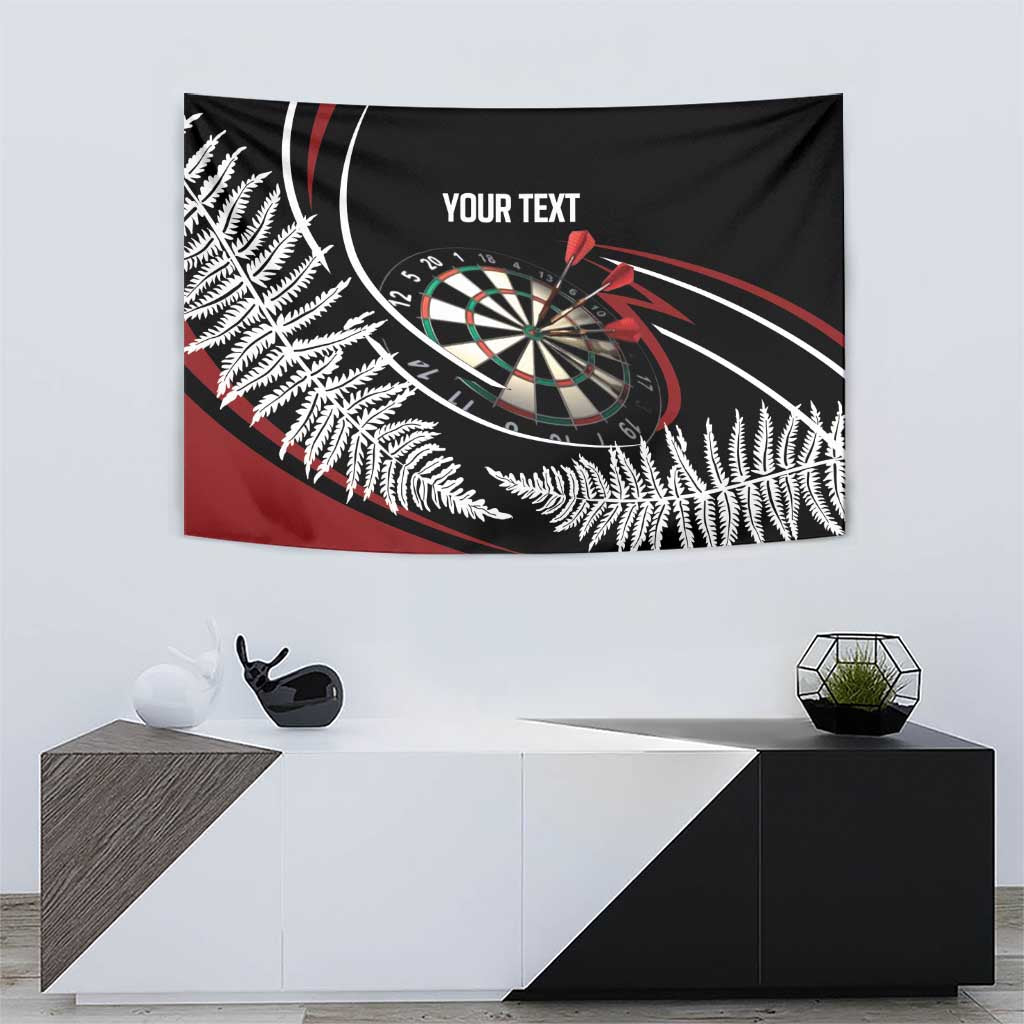New Zealand Darts Personalised Tapestry Silver Fern Dynamic LT7 - Polynesian Pride