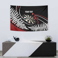 New Zealand Darts Personalised Tapestry Silver Fern Dynamic LT7 - Polynesian Pride