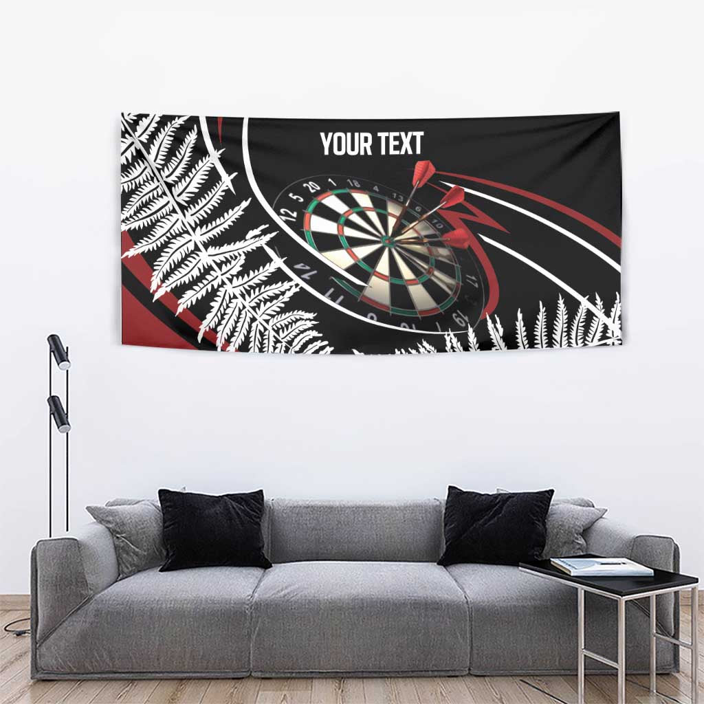 New Zealand Darts Personalised Tapestry Silver Fern Dynamic LT7 - Polynesian Pride