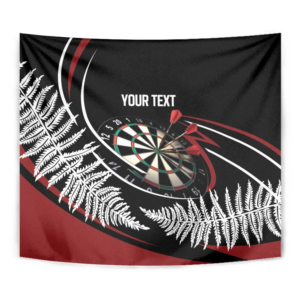New Zealand Darts Personalised Tapestry Silver Fern Dynamic LT7 - Polynesian Pride