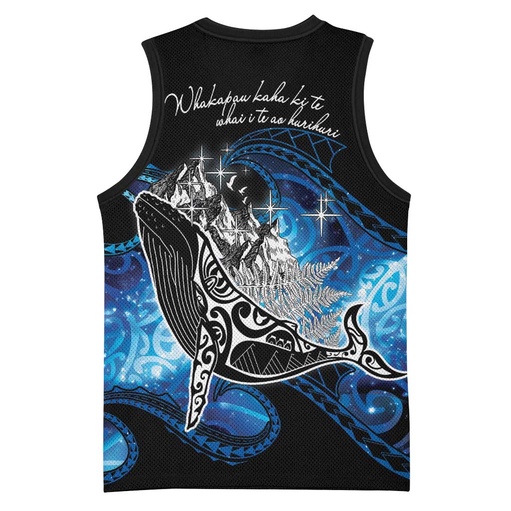 Maori Matariki Te Araroa Paikea Starry Basketball Jersey Tangaroa Whakatauki LT7 - Polynesian Pride
