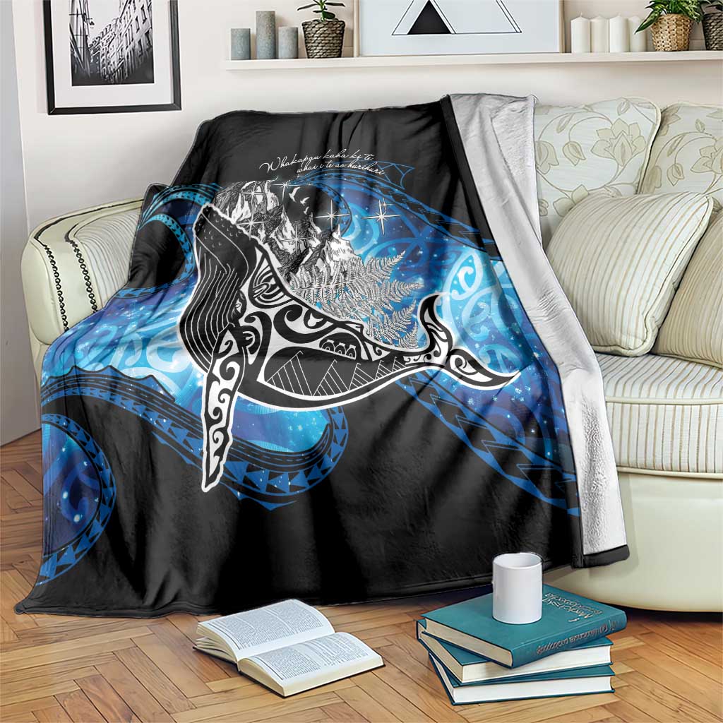 Maori Matariki Te Araroa Paikea Starry Blanket Tangaroa Whakatauki LT7 Black - Polynesian Pride